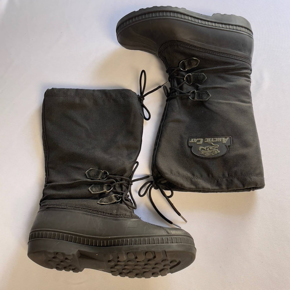 Arctic Cat Shoes Arctic Cat Snowmobile Boots Mens 9 Mid Calf Lined Lace Up Waterproof Snow